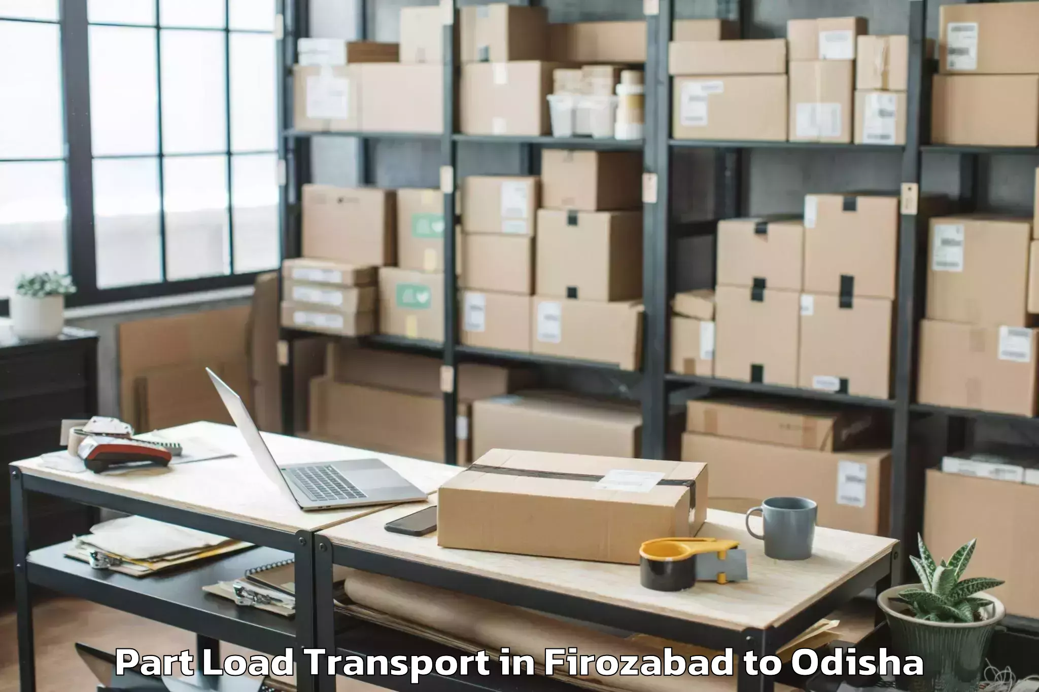 Hassle-Free Firozabad to Sundargarh Town Part Load Transport